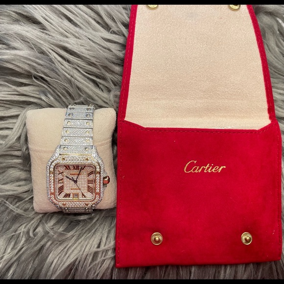New Cartier Santos Gold Men's Watch - WSSA0018- Two-Tone *LIMITED EDITION* - Picture 8 of 8